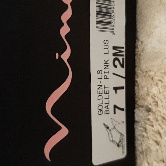 NIB Women's Light Pink Nina High Heel, Open Toe Dress Shoes, Rhinestones, Sz 7.5 - Picture 8 of 8